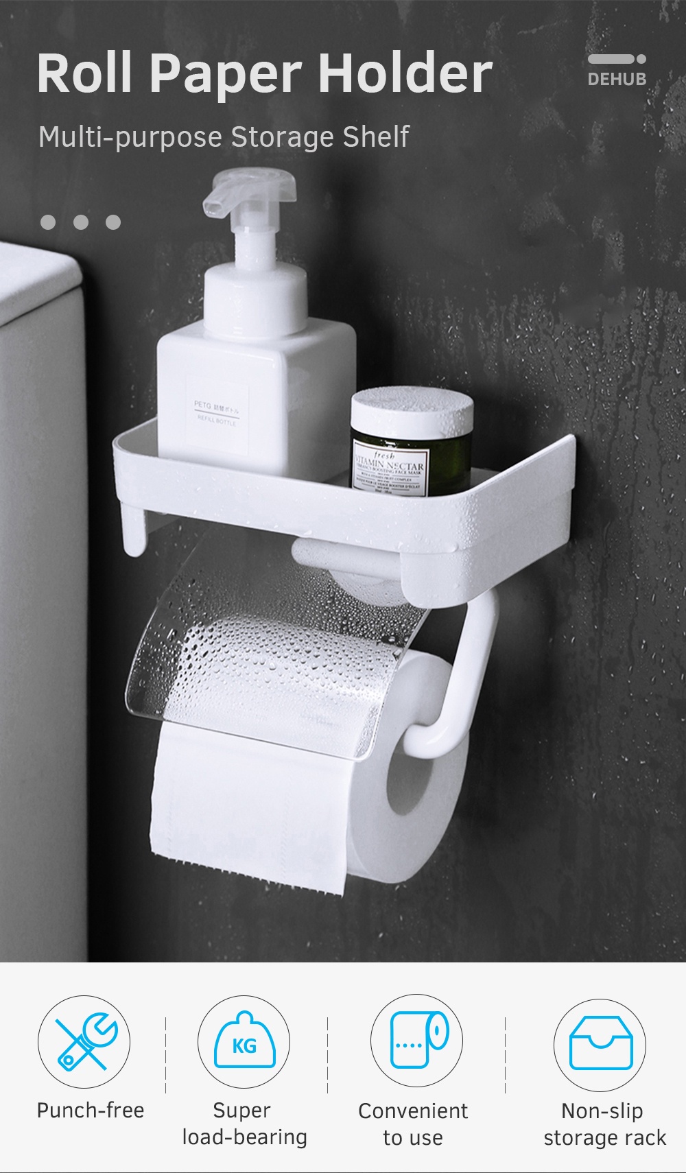 KOREA DeHUB Roll Paper Hanger Shelf-1
